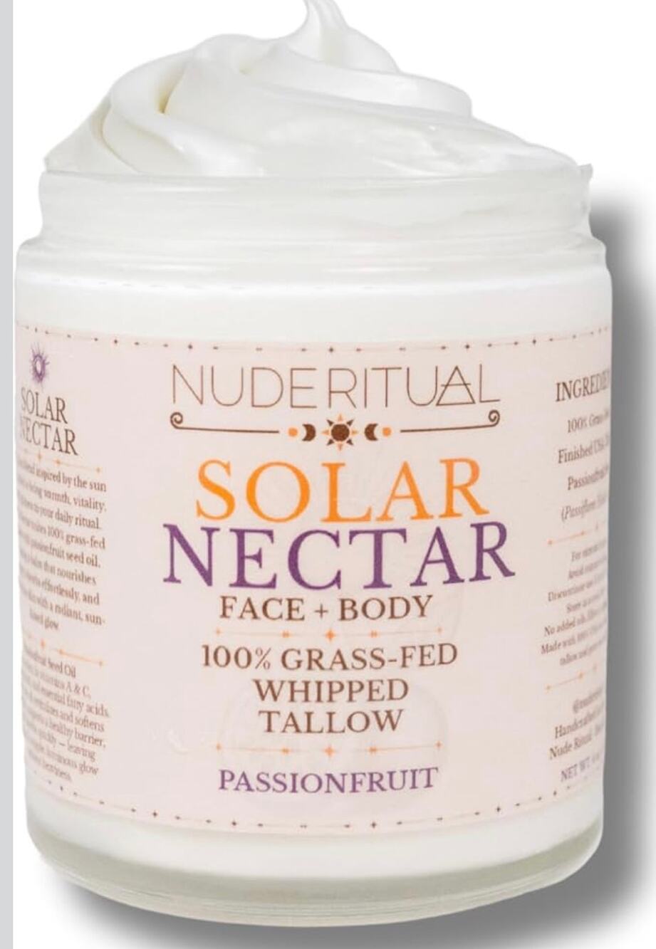 Nude Ritual Whipped Tallow Cream. Skin and Body Moisturizer Passionfruit  NIB